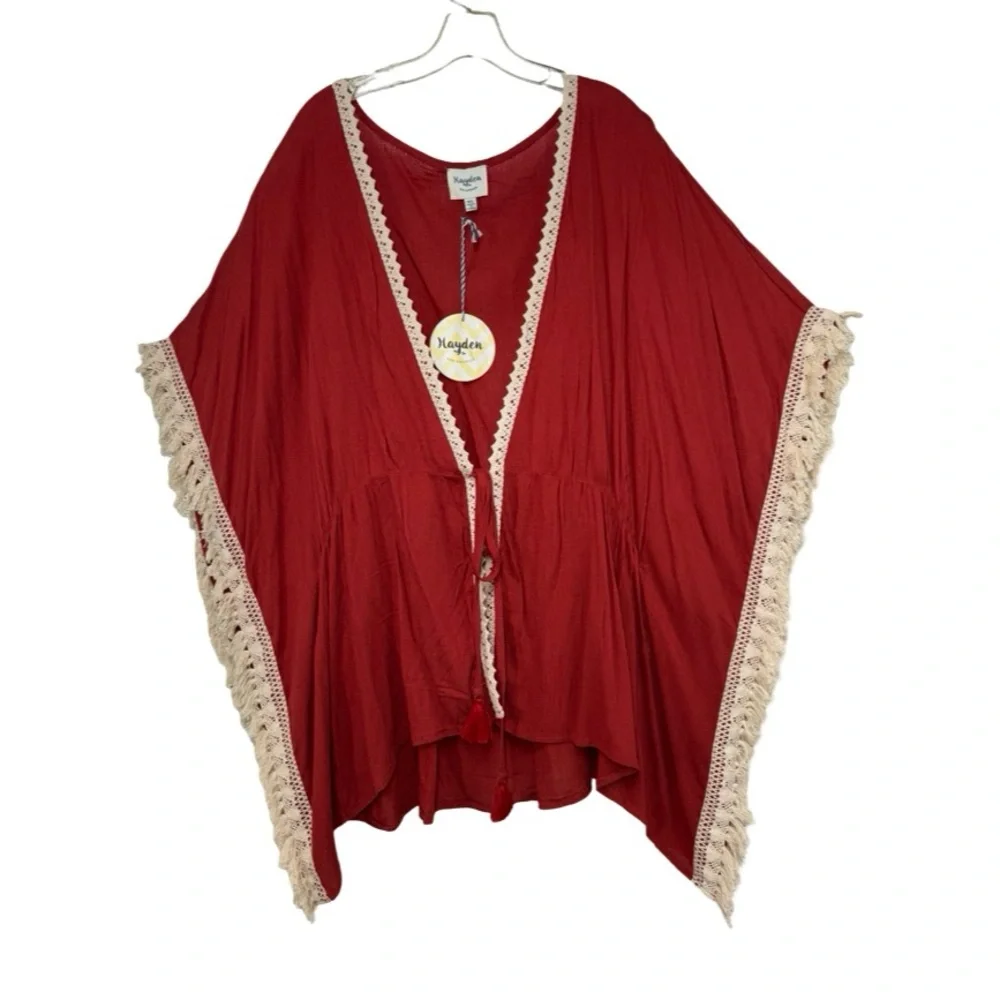 Hayden LA Boho Kimono Top M/L NWT Vintage Y2K Boho - Picture 2 of 4